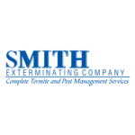Logo with text SMITH EXTERMINATING COMPANY: Complete Termite and Pest Management Services in blue.