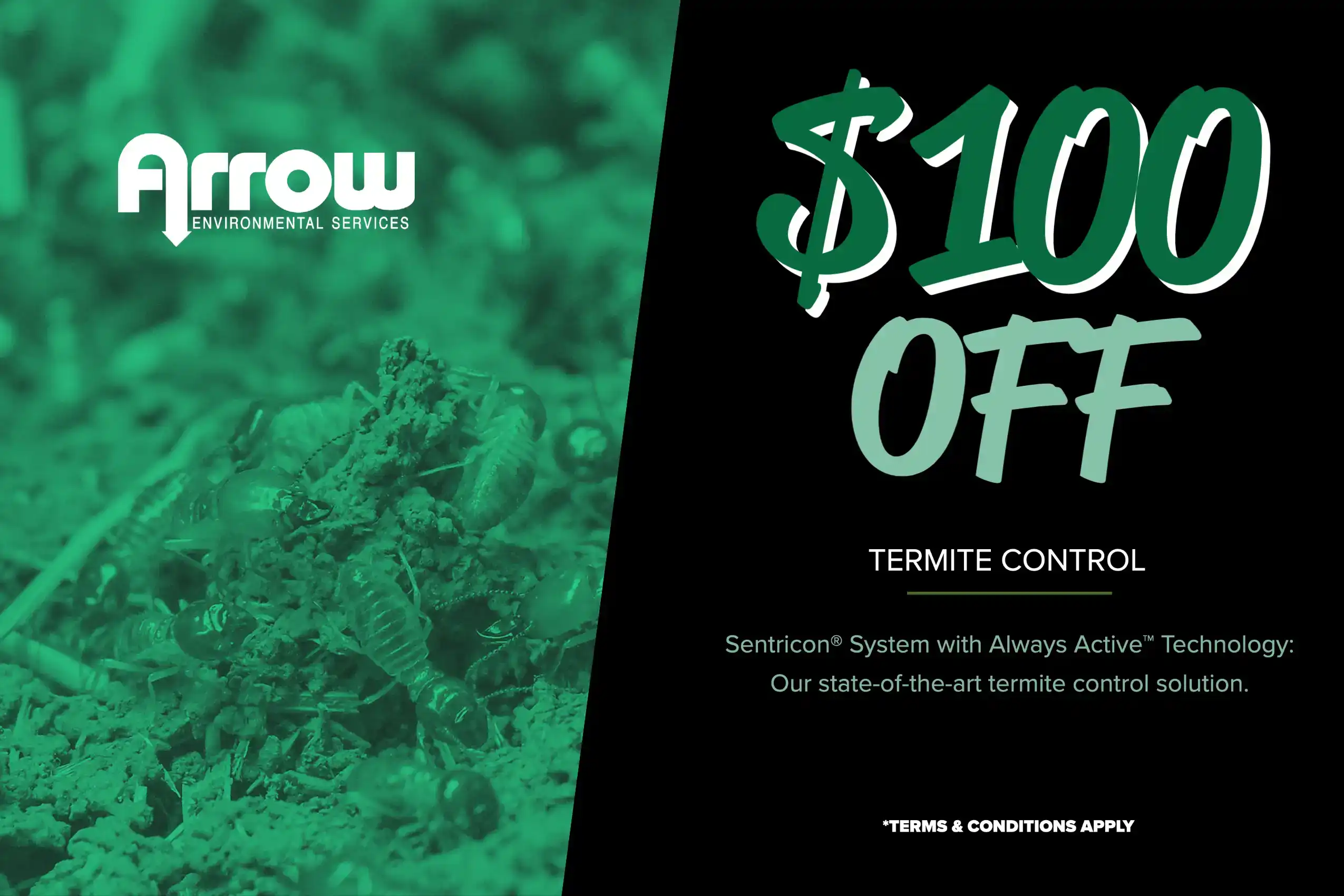 $100 off coupon for termite control